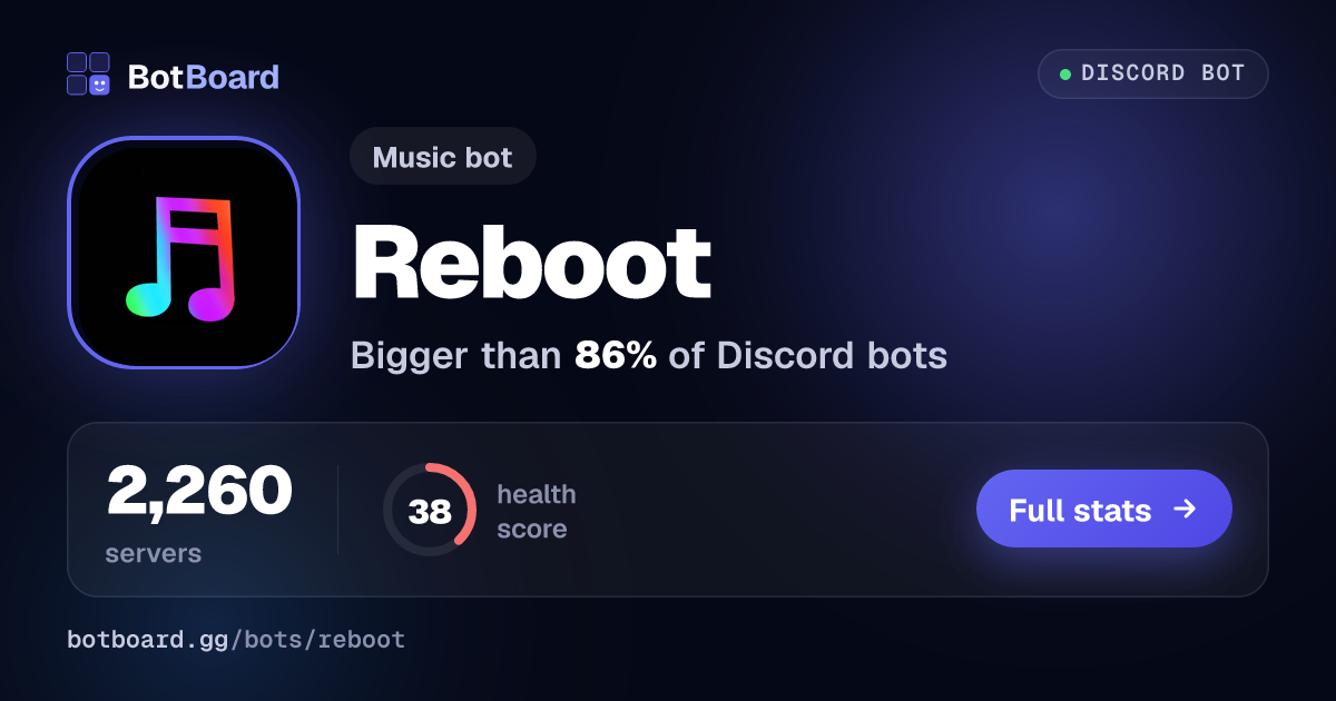 Share card for Reboot ♫