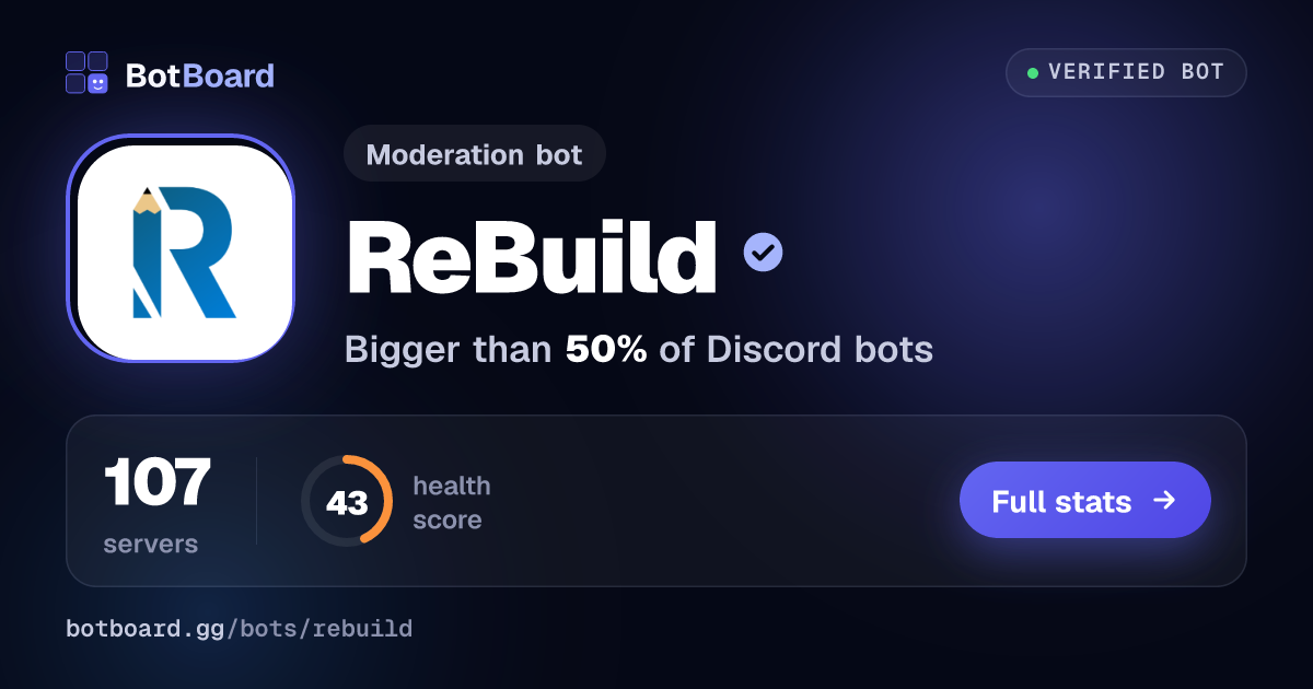 Share card for ReBuild