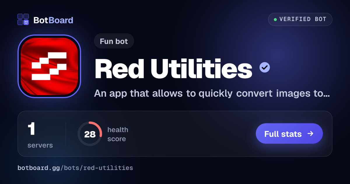Share card for Red Utilities