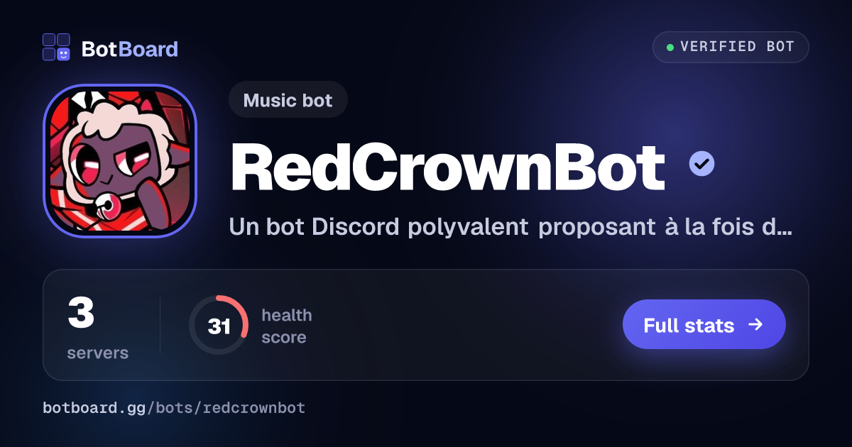 Share card for RedCrownBot
