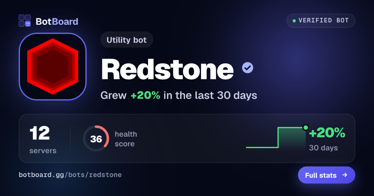 Share card for Redstone
