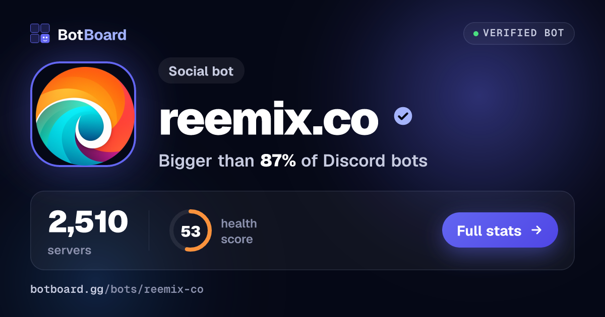 Share card for reemix.co