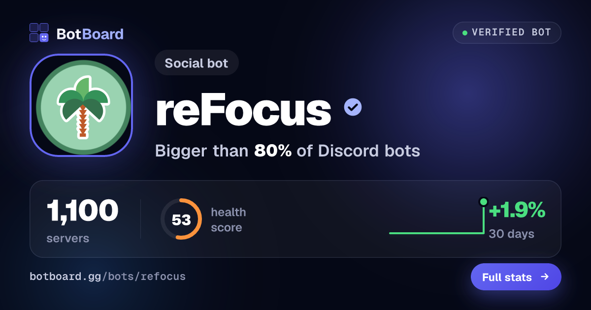 Share card for reFocus