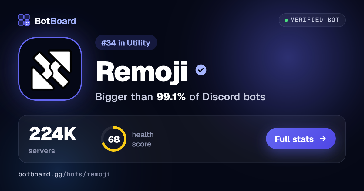 Share card for Remoji