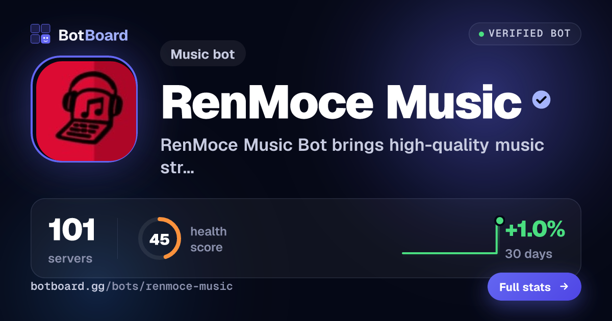 Share card for RenMoce Music
