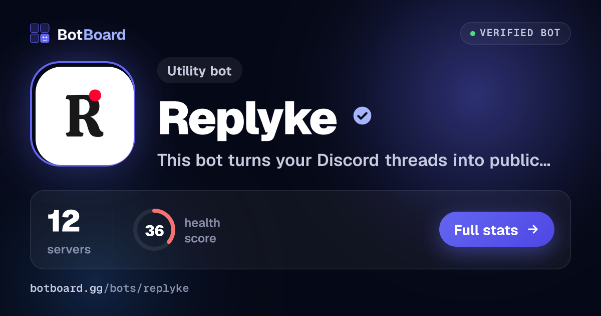 Share card for Replyke