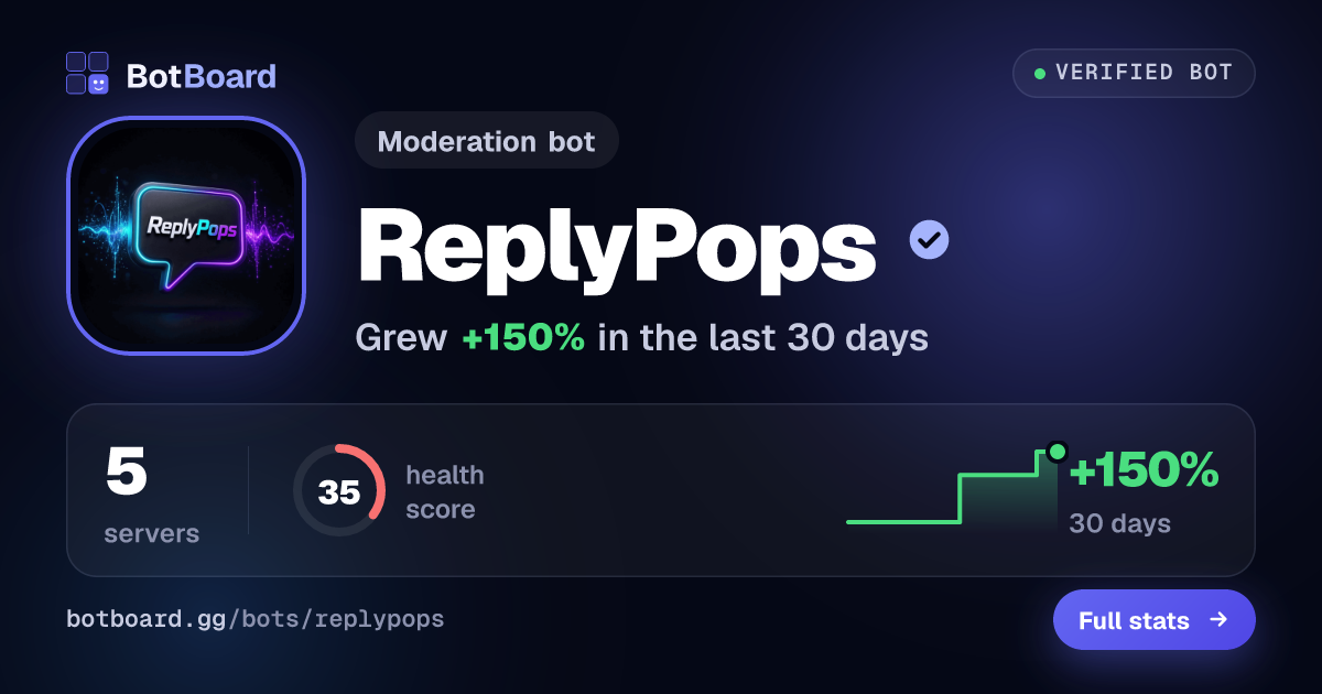 Share card for ReplyPops