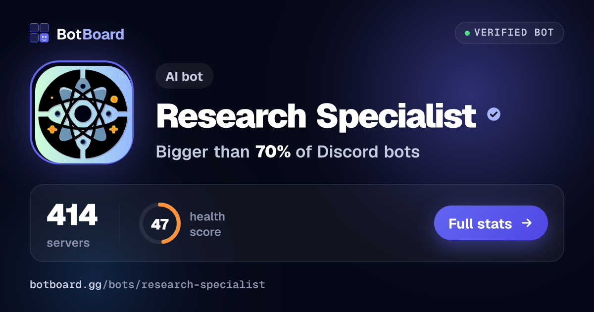 Share card for Research Specialist