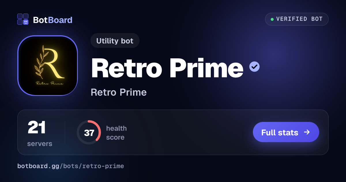 Share card for Retro Prime