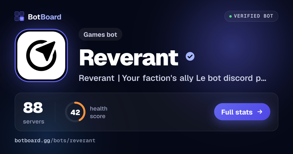 Share card for Reverant