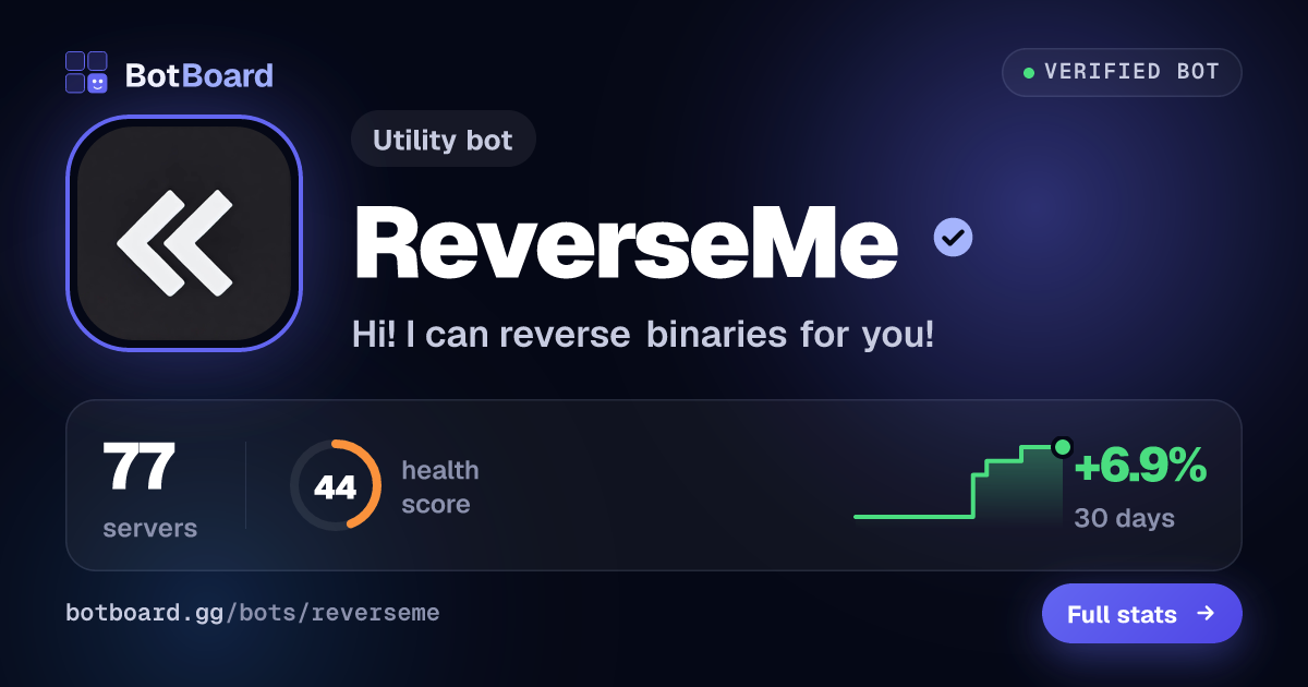 Share card for ReverseMe