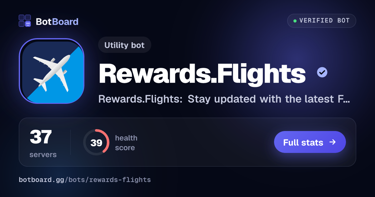 Share card for Rewards.Flights