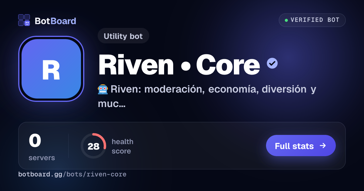 Share card for Riven • Core