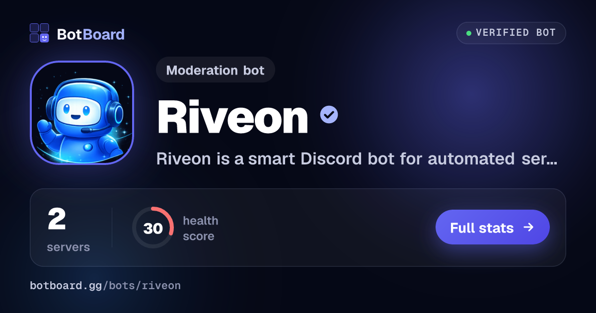 Share card for Riveon