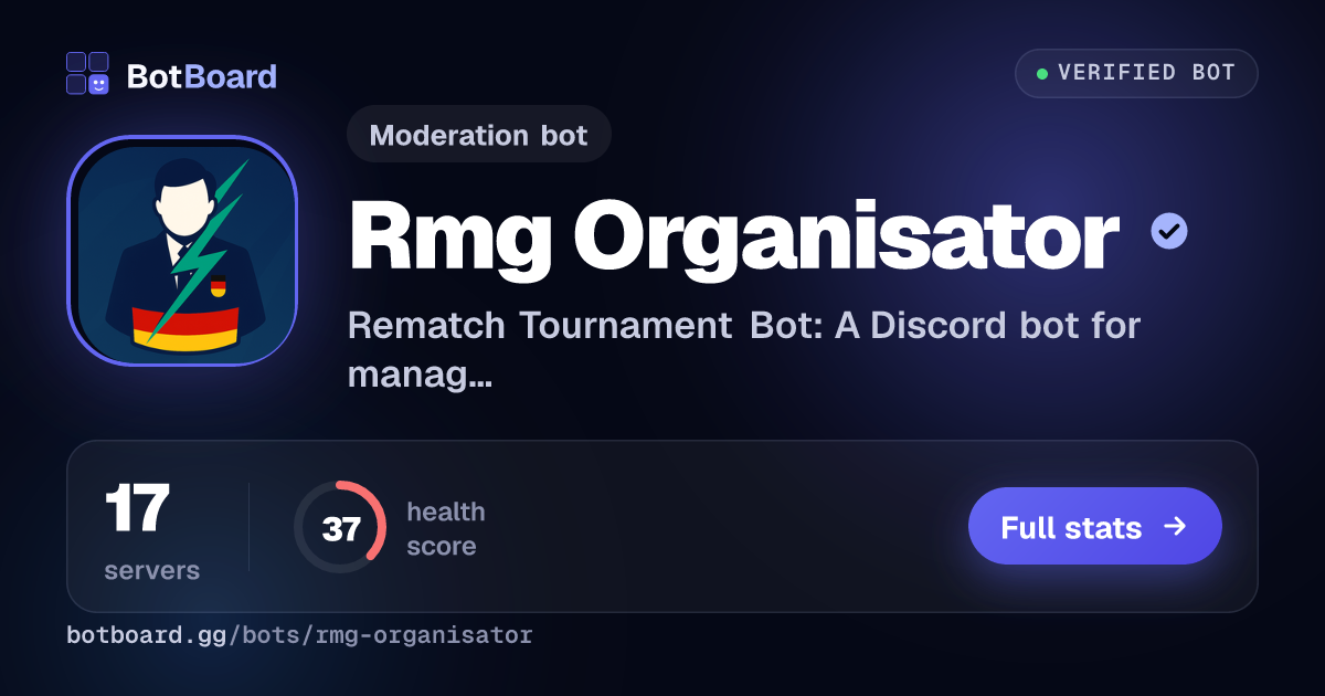 Share card for RMG・Organisator