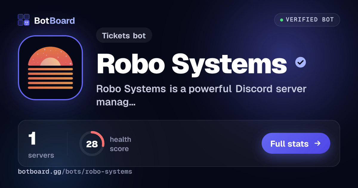 Share card for Robo Systems