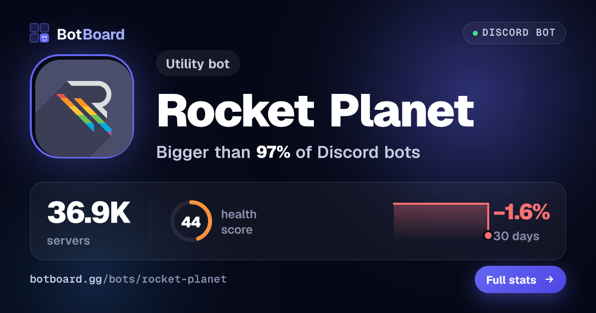 Share card for Rocket Planet