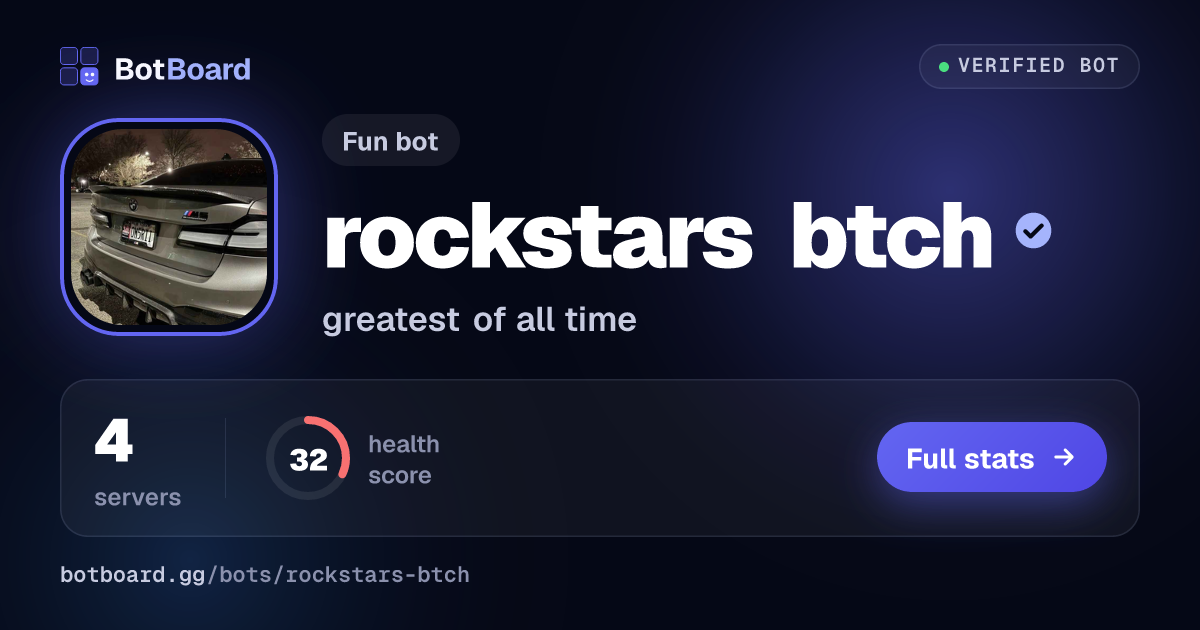 Share card for rockstars btch