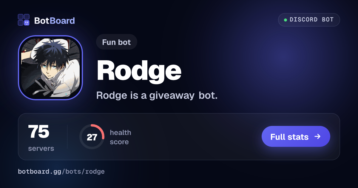 Share card for Rodge