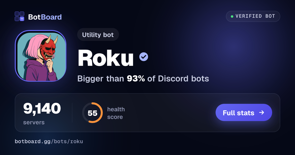 Share card for Roku