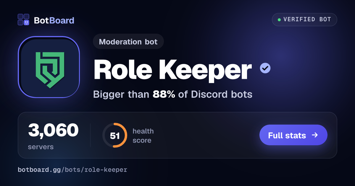 Share card for Role Keeper