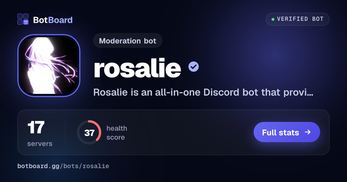 Share card for rosalie