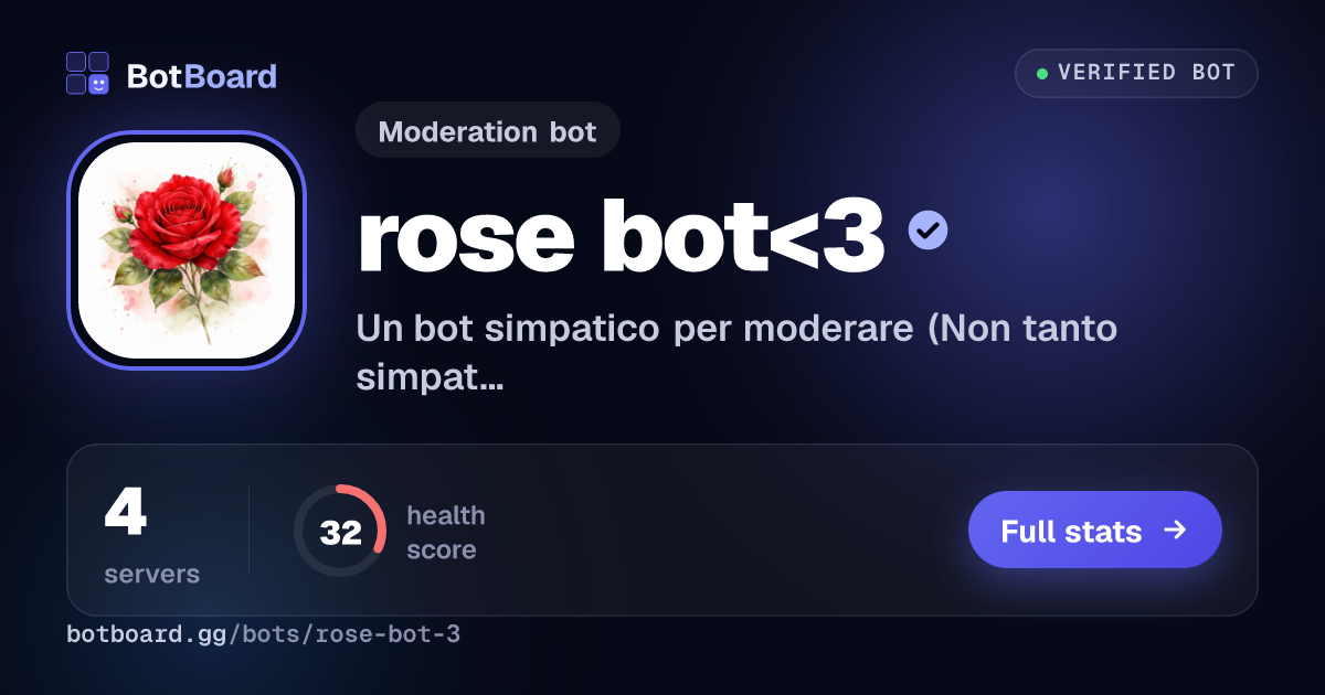 Share card for rose bot<3
