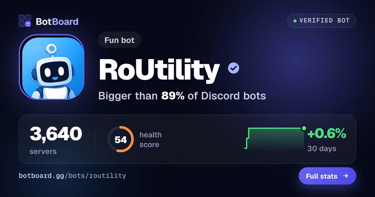Share card for RoUtility
