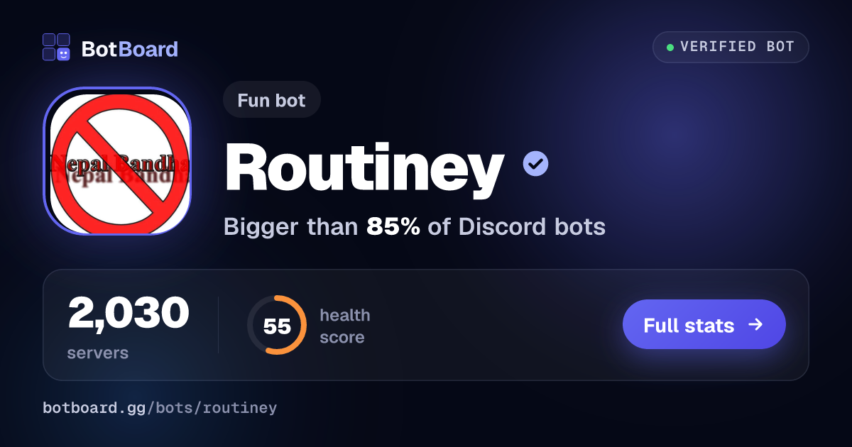 Share card for Routiney