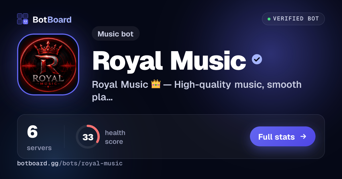 Share card for Royal Music