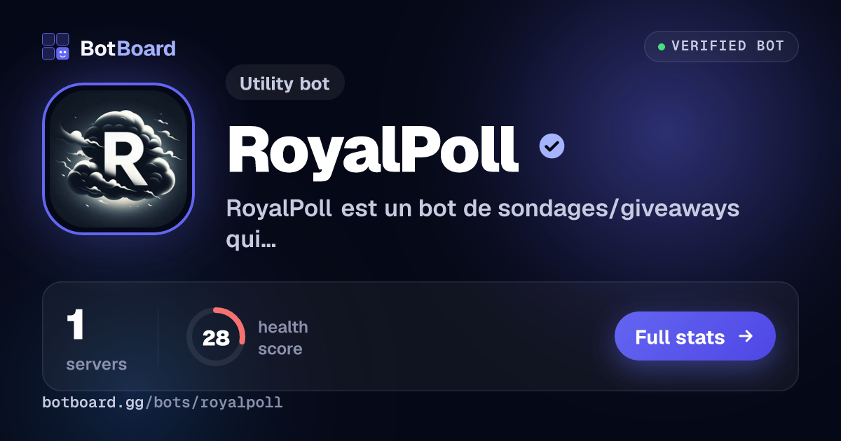 Share card for RoyalPoll