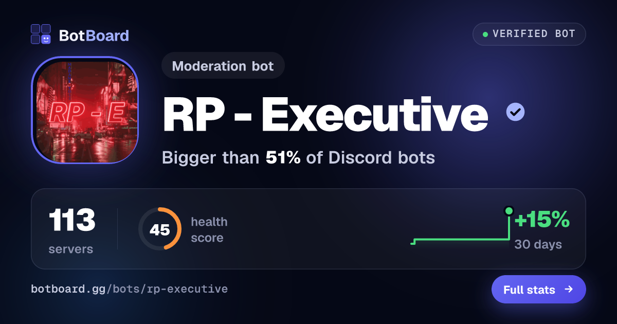Share card for RP - Executive