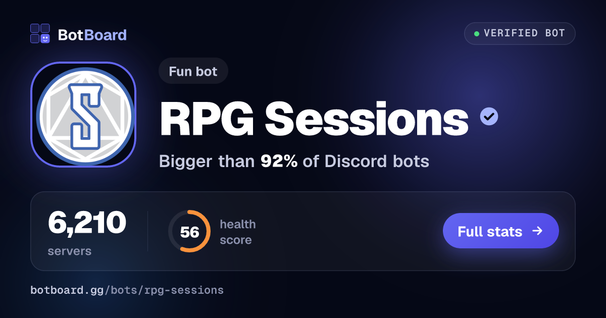 Share card for RPG Sessions