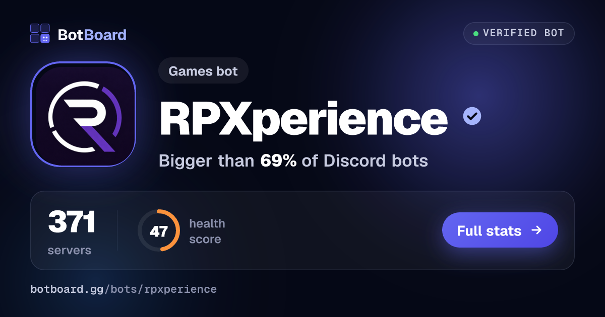 Share card for RPXperience