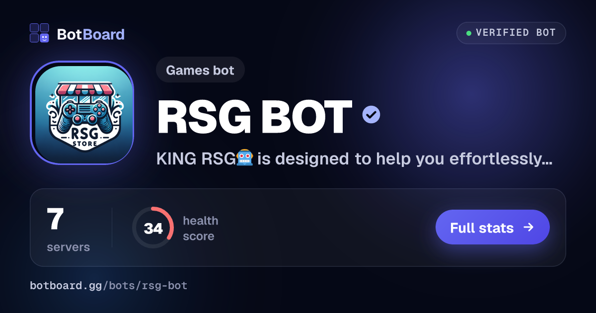 Share card for RSG BOT