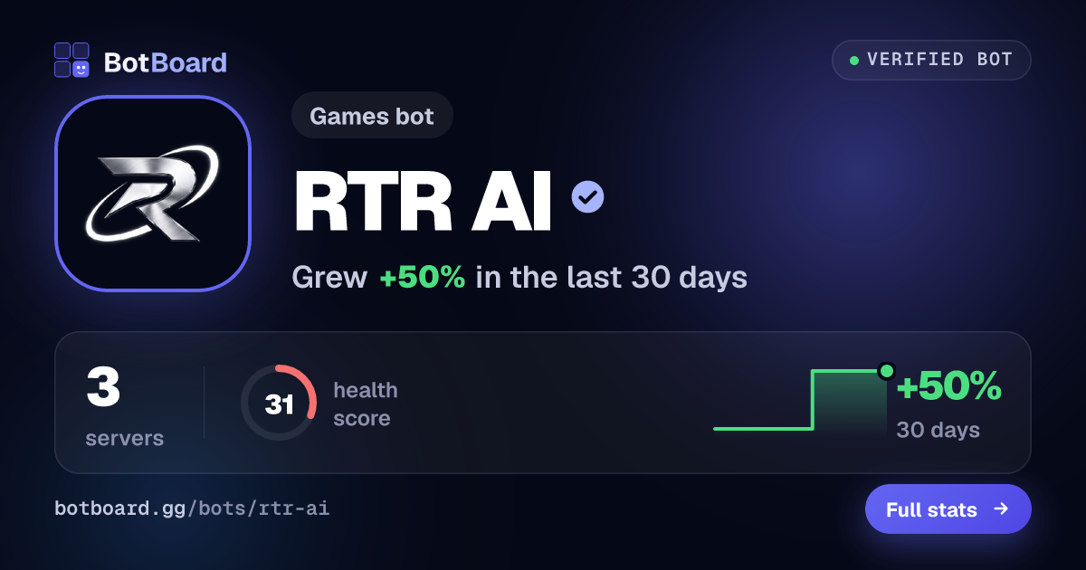 Share card for RTR AI
