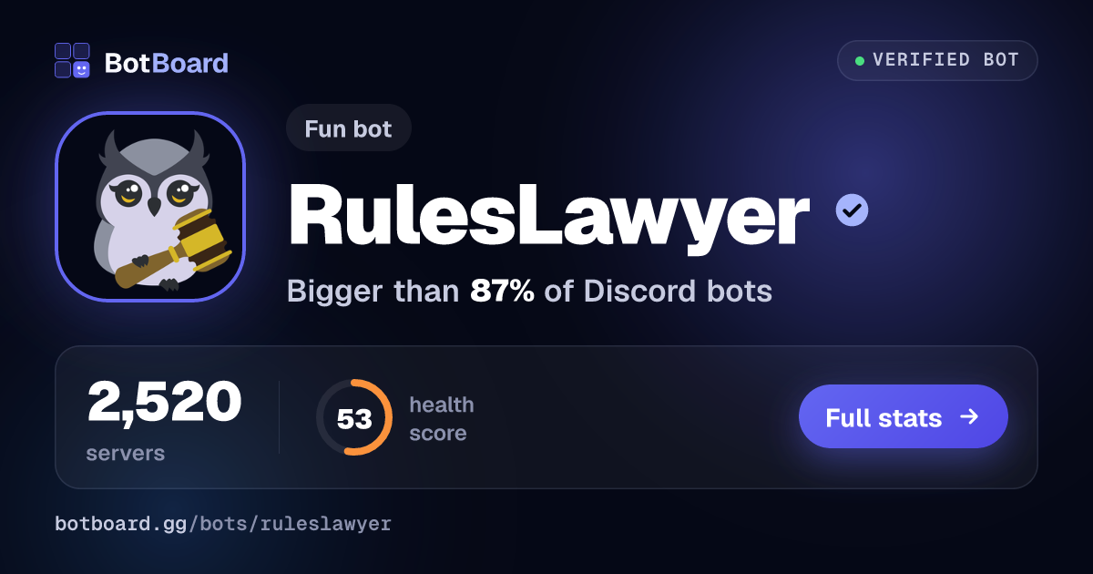 Share card for RulesLawyer