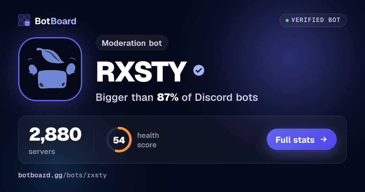 Share card for RXSTY🔥