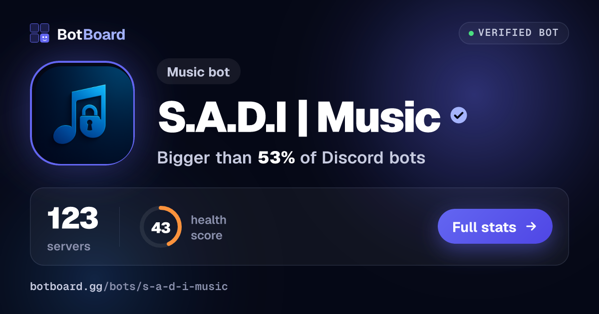 Share card for S.A.D.I | Music