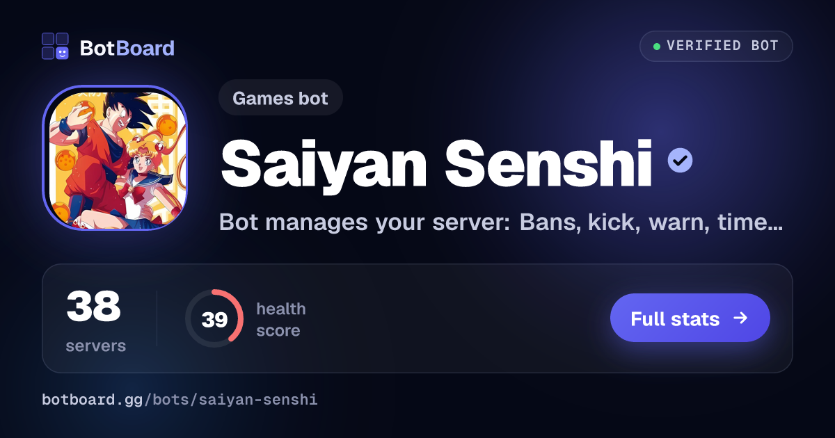 Share card for Saiyan Senshi