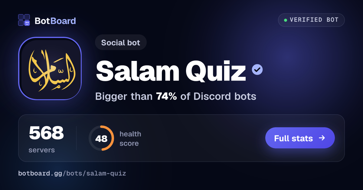Share card for Salam Quiz