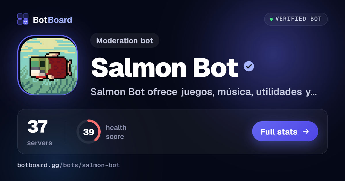Share card for Salmon Bot
