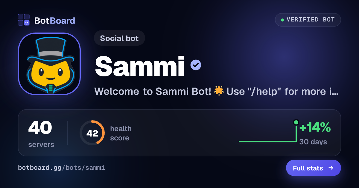 Share card for Sammi