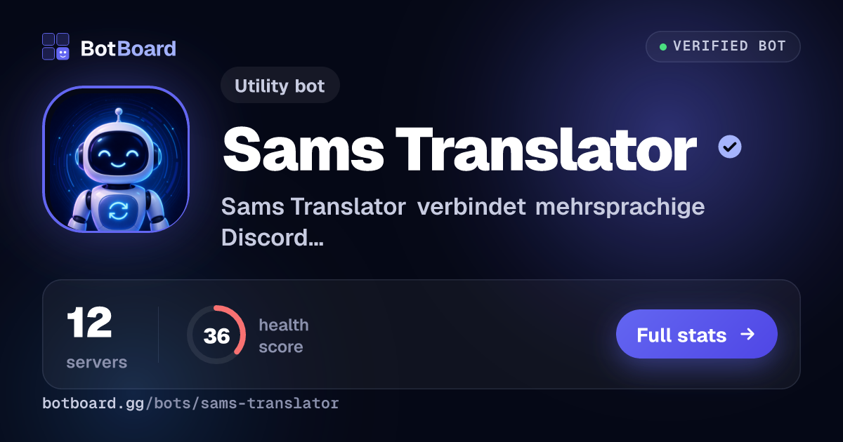Share card for Sams Translator
