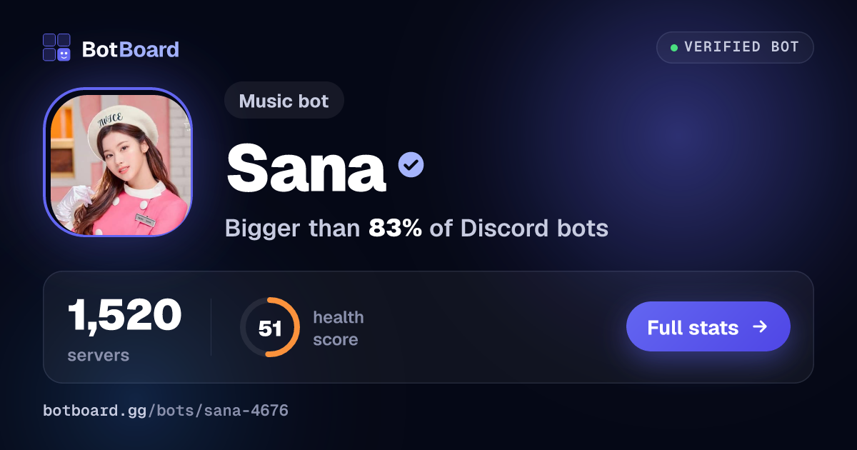 Share card for Sana