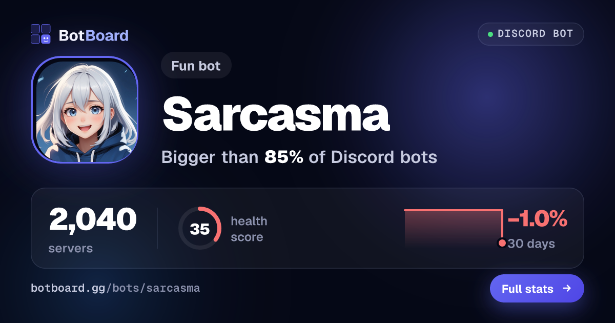 Share card for Sarcasma