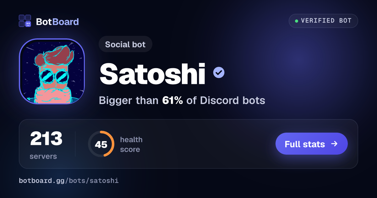 Share card for Satoshi