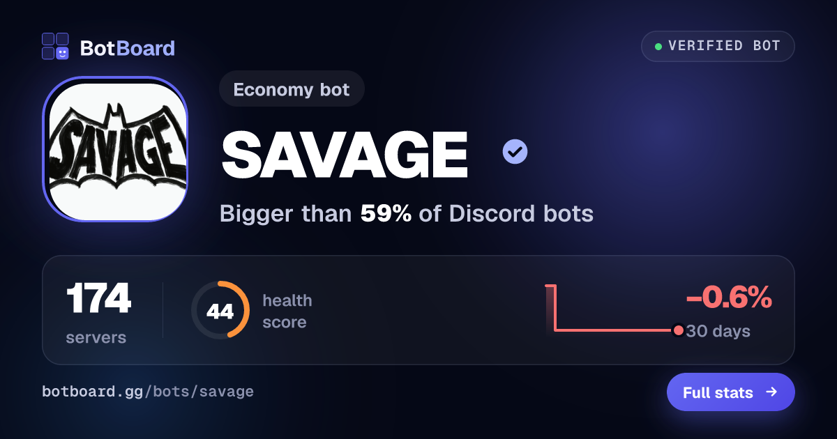 Share card for SAVAGE