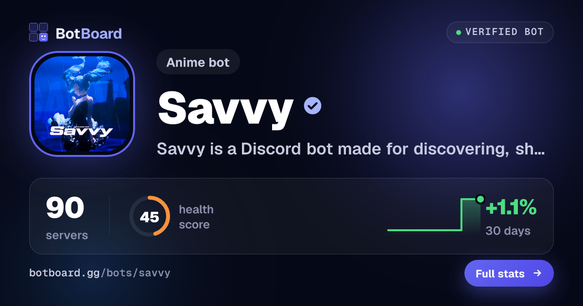 Share card for Savvy