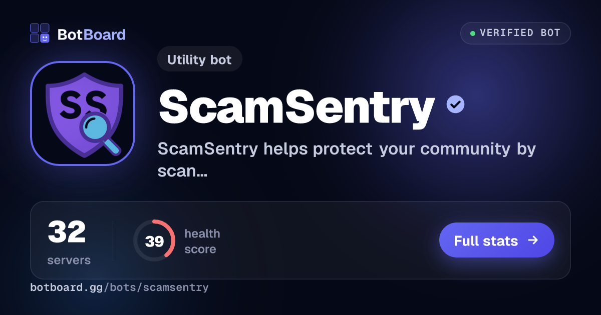 Share card for ScamSentry